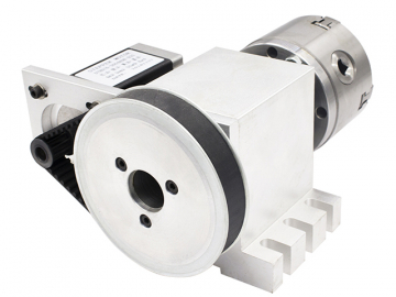 Поворотная ось 5M-6-80B четырехкулачковая на ременном редукторе