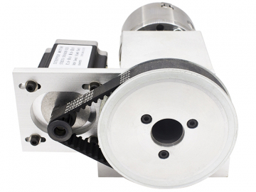 Поворотная ось 5M-6-80B четырехкулачковая на ременном редукторе