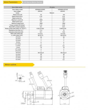 Серводвигатель 40DNMA2-0D10DIAМ