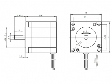 Шаговый двигатель 57HM56-3004