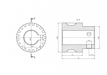 Шестерня S1.25-20-14