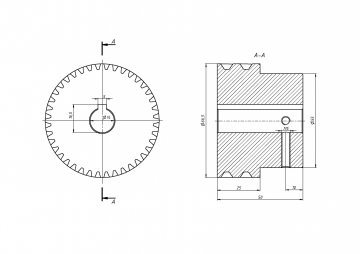 Шестерня S1.5-40-14