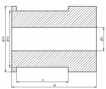 Шкив 20T-GT2-10 5mm