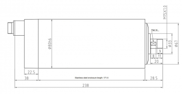 Шпиндель воздушного охлаждения GDF80-24Z/1.5