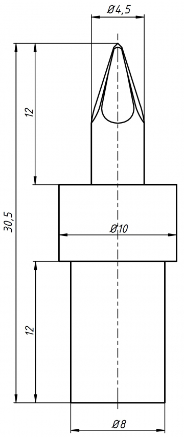 Сверлильная головка М5 круглая