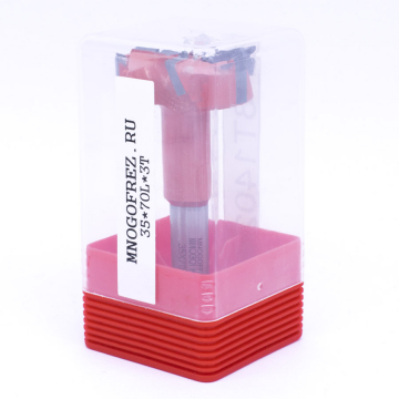 Сверло присадочное чашечное со стружколомом по дереву Mnogofrez FT-3T140202L левое вращение