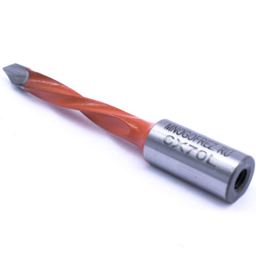 Сверло присадочное усиленное "сквозное" Mnogofrez KJ2-V80202L