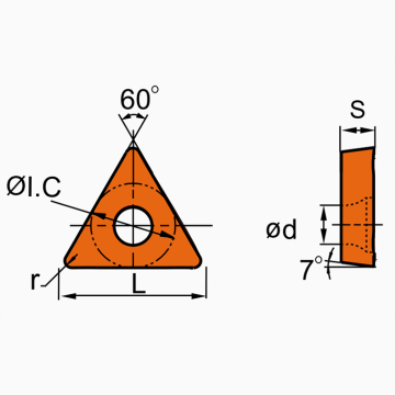 Пластина TCMT110204-HF JT4125