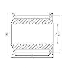 Шкив 15T-5M-20AF 12mm