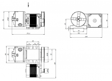 4я ось 100мм патрон 4кл. 86HS82-4504A14-B35 (5M-4-100B+rear holder)
