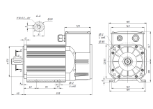 Шпиндельный серводвигатель 2,2 кВт 6000 об/м с драйвером