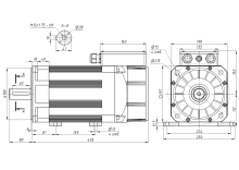 Шпиндельный серводвигатель 5,5 кВт 8000 об/м с драйвером