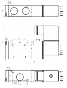 Пневмоклапан 3V210-08 DC24V