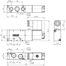 Распределитель воздуха 4V210-08 AC220