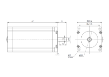 Шаговый двигатель 57HS112-4004A08 D21