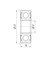 Подшипник 6201