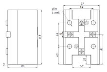 BMT55-SC25x80 Инструментальный блок для призматических державок (радиальное крепление, тип SC)