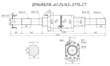 Винт+гайка DFNUR6310 -A1-F4145-3775-C7