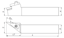 Державка DVJNL2525M16
