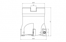 ФРЕЗА НАСАДНАЯ\ТОРЦЕВАЯ EAP300R-40-16-4T (AP1135)