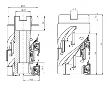ФРЕЗА НАСАДНАЯ\ТОРЦЕВАЯ EAP400R-50-22-60M-3T-15P CNC