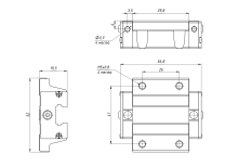 Модуль опорный Hiwin EGW15CCZAH