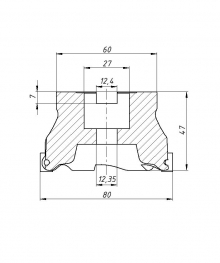 ФРЕЗА НАСАДНАЯ\ТОРЦЕВАЯ EMRW 6R80-27