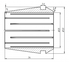 Цанга ER32-25 мм