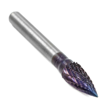 Борфреза твердосплавная форма G0817M06 с покрытием BNC (blue coating)