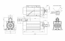 Шпиндель воздушного охлаждения GDF46-18Z/1.5 220V 18000rpm ER20