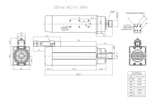 Шпиндель воздушного охлаждения GDF46-18Z/3.5 (380B)