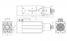 Шпиндель воздушного охлаждения GDF87-18Z/13.5 13.5кВт 380V ER40