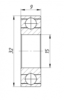 Подшипник шпинделя H7002C-2RZ DBP5 (2 шт. в комплекте)
