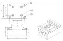 Самоцентрирующие тиски H90-5005 (высота губок 9 мм)