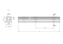 Рельсовые направляющие Hiwin HGR20RH