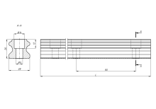 Рельсовые направляющие Hiwin HGR30RH