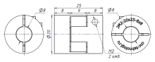 Муфта JM2-20-25-8-8