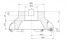 ФРЕЗА НАСАДНАЯ\ТОРЦЕВАЯ KM12-125-40-6T