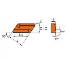 Пластина KNUX160410R YG3030