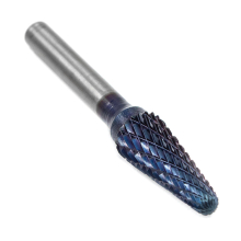Борфреза твердосплавная форма L1025M06 с покрытием BNC (blue coating)