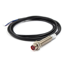 Оптический датчик (рефлекторный) LS-12S15P2, дист.0-15см, PNP NC, 8-24VDC