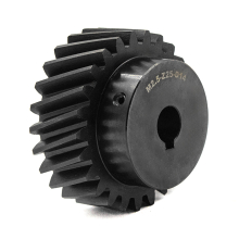 Шестерня косозубая M2,5-Z25-14 фланец 15мм