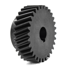 Шестерня косозубая M2,5-Z30-20 фланец 15мм