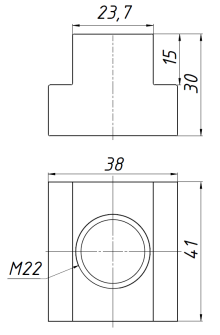 Сухарь для станочных пазов M22T