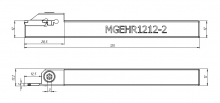 MGEHR1212-2 державка отрезная