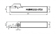 MGEHR2020-3 державка отрезная
