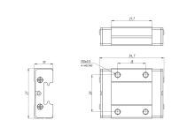 Модуль опорный Hiwin MGN12CZ0HM