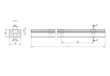 Рельсовые направляющие Hiwin MGNR15R2000