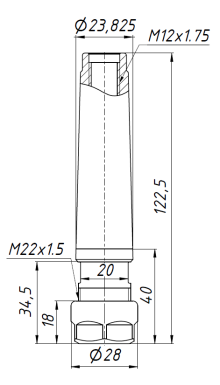 MTB3-ER16-40L цанговый патрон с конусом Морзе №3