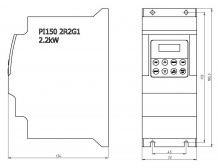 Частотный преобразователь Powtran PI150 2R2G1 2,2кВт